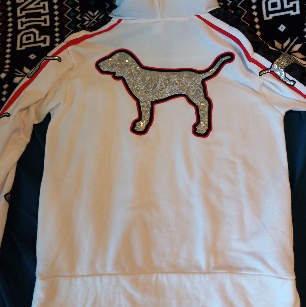 Vs pink bling hoodie